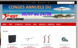 est-archerie.fr website preview