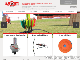laporte-archery.com website preview