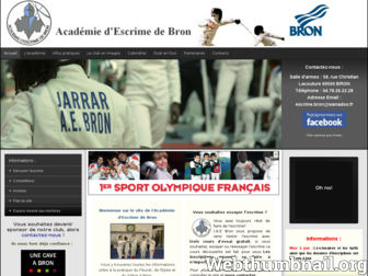 escrime-bron.fr website preview