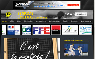 escrimelisieux.fr website preview