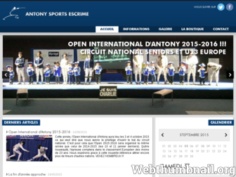 antony-sports-escrime.com website preview