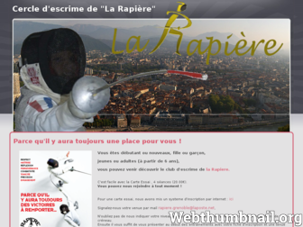 rapiere-grenoble.fr website preview