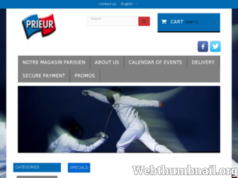 prieur-sports.com website preview