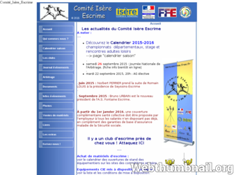 isere.escrime.free.fr website preview