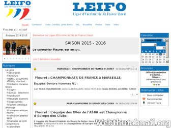 ligue.leav.fr website preview