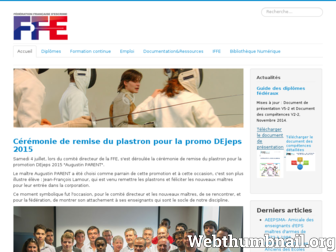 escrime-institut-ffe.fr website preview