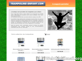 trampoline-enfant.com website preview