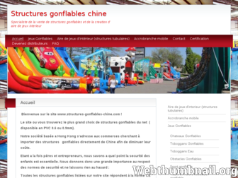 structures-gonflables-chine.com website preview