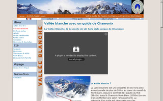 vallee-blanche.fr website preview