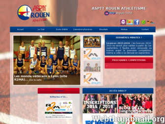 aspttrouen-athletisme.fr website preview