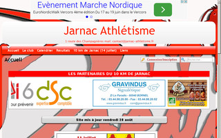 jarnac-athletisme.fr website preview