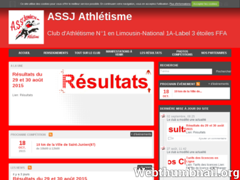 assj.athletisme.sportsregions.fr website preview