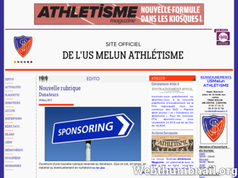 usmelun.athle.com website preview