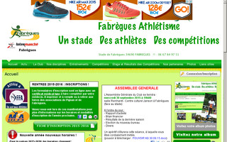 fabregues-athletisme.fr website preview