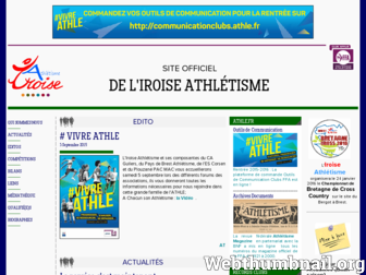 iroiseathletisme.athle.org website preview