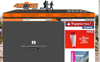 42km195.fr website preview