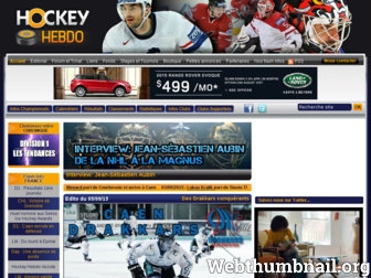 hockeyhebdo.com website preview