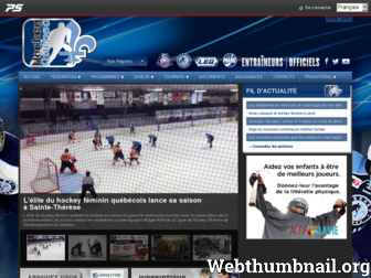 hockey.qc.ca website preview