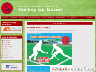 hockey.asrouenuc.com website preview