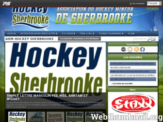 hockeysherbrooke.qc.ca website preview