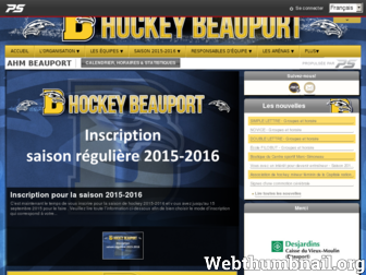 hockeybeauport.com website preview