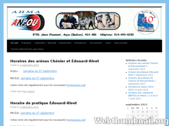 hockeyanjou.org website preview