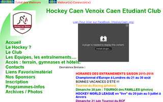 hockeycaen.org website preview