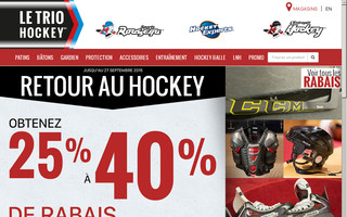 triohockey.ca website preview