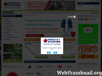 hockeyshop.be website preview