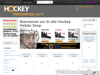 hockeyhebdoshop.com website preview