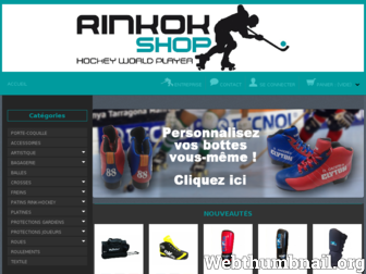 rinkok-shop.fr website preview