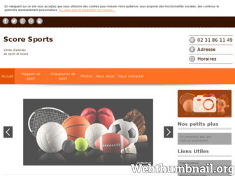 score-sports.fr website preview