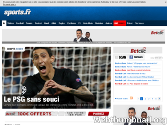 sports.fr website preview