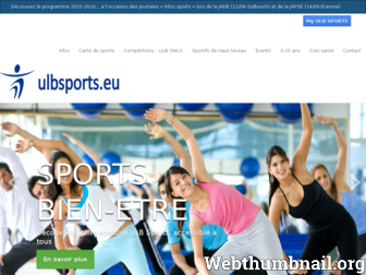 ulbsports.eu website preview