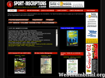 sport-inscriptions.com website preview