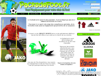 packsdefoot.fr website preview
