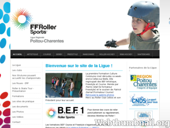 rollerpoitoucharentes.fr website preview