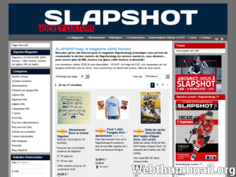 slapshotmag.com website preview