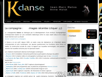 k-danse.net website preview
