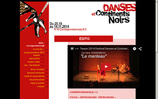 danses-et-continents-noirs.com website preview