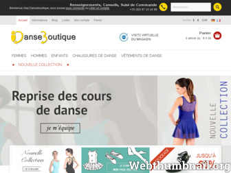 danseboutique.com website preview
