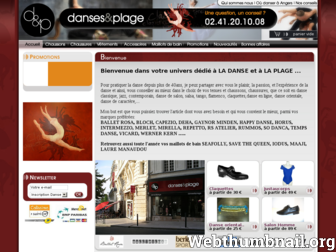 dansesetplage.fr website preview