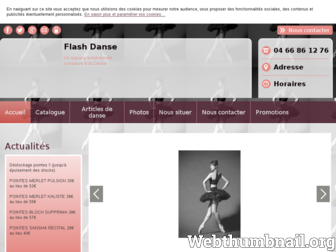 flash-danse.fr website preview