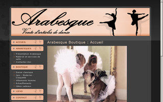 arabesqueboutique.fr website preview