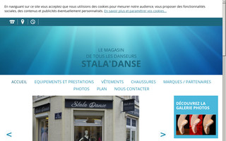 stala-danse-equipement.fr website preview