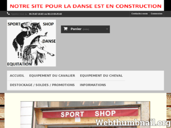 sportshopequitationdanse.com website preview