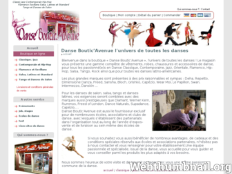 danse-boutic.com website preview