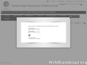destockage-electrique.fr website preview