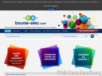 bourse-elec.com website preview