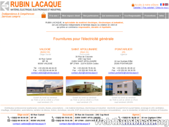 rubinlacaque.fr website preview